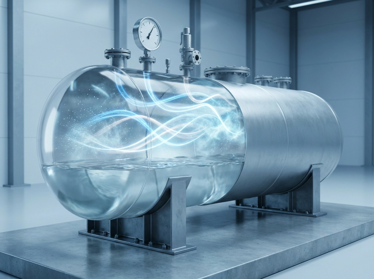 Циліндричний резервуар під тиском для зберігання зрідженого газу